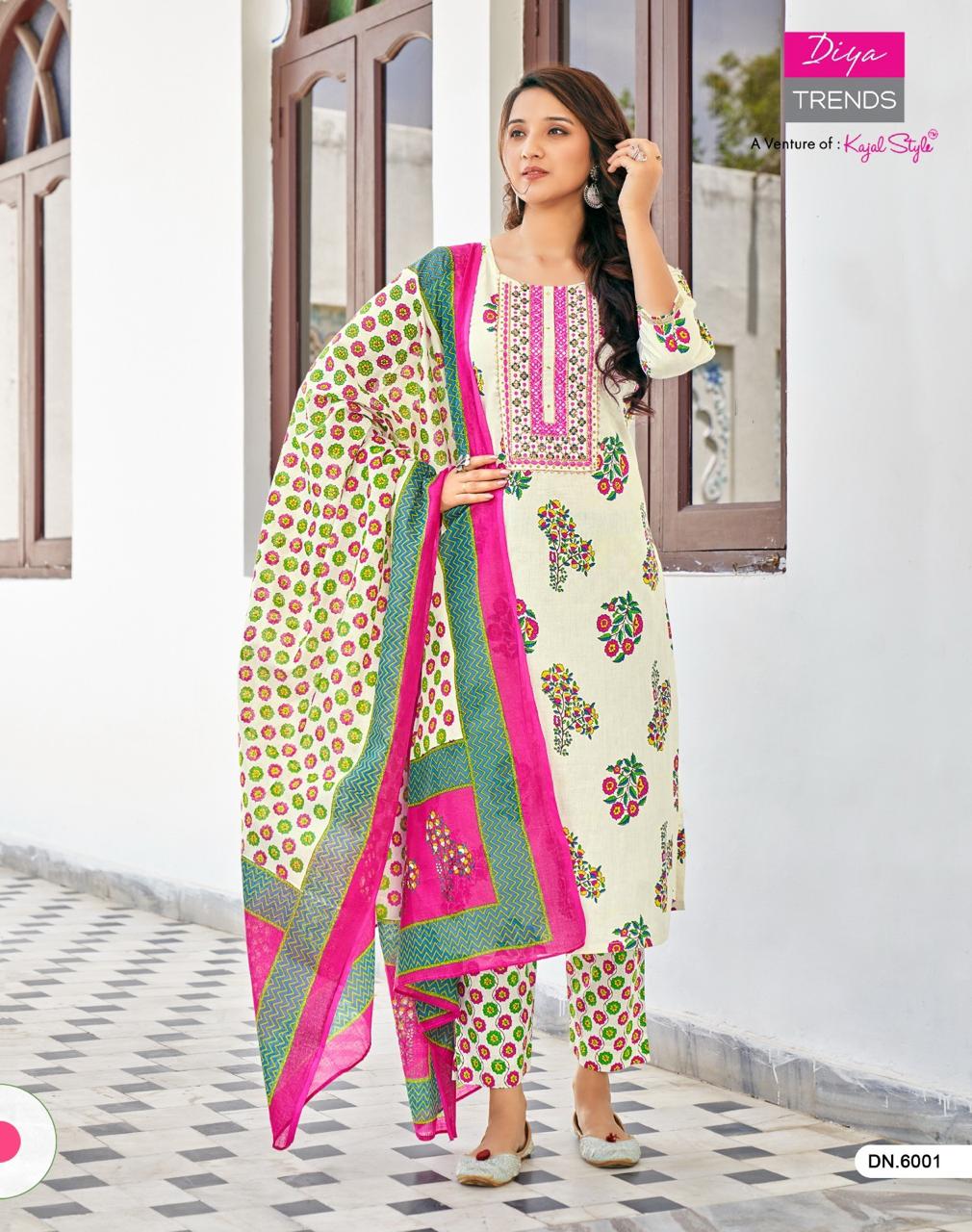 Odhani Vol 6 By Diya Trends Readymade Cotton Salwar Suits
